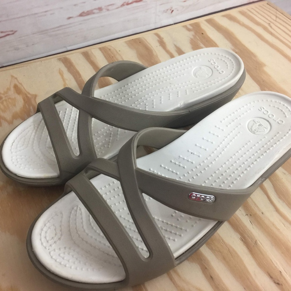 Crocs Wedge Sandal Women's Size 9 (M021)